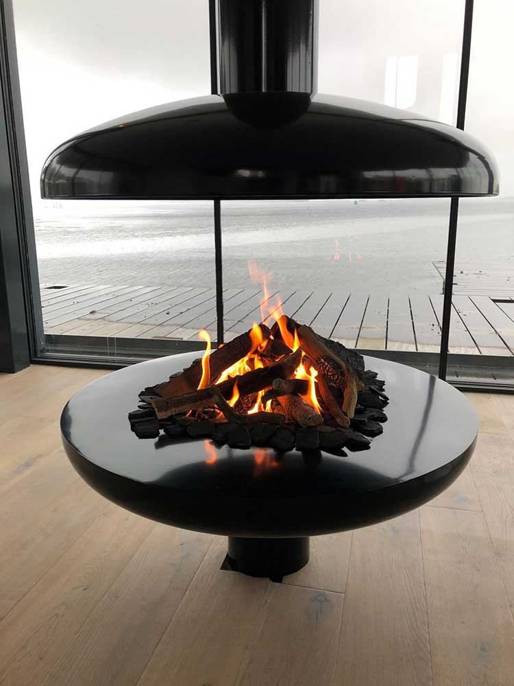 Open gasvuur maatwerk vrij hangend